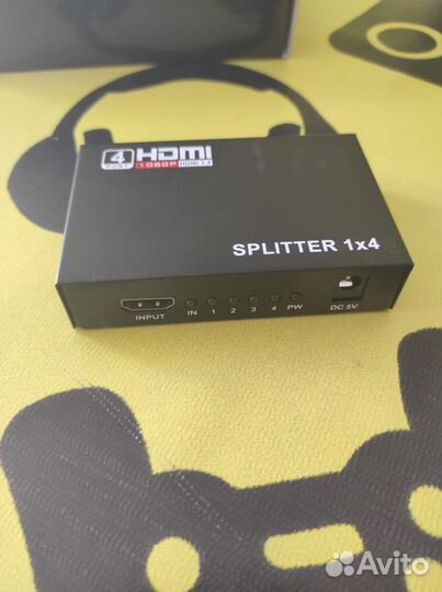 Разветвитель Hdmi 1 на 4 сплиттер делитель