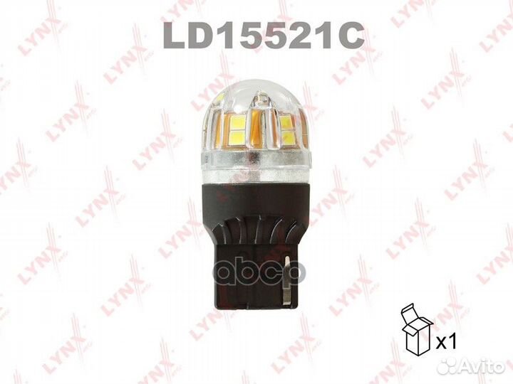 Лампа светодиодная LED W21W T20 12V W3x16d SMDx