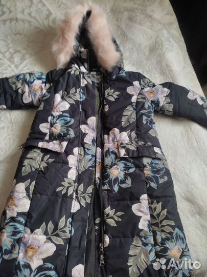Зимнее пальто для девочки ф. Батик