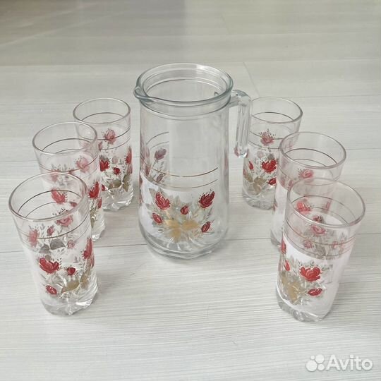 Набор винтаж для напитков WindRose(графин+бокалы)