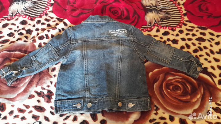 Джинсовая куртка с подкладом и джинсы на мальчика