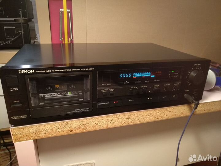 Дека Denon DR-M30HX (3 головы,2 вала,japan,220в)