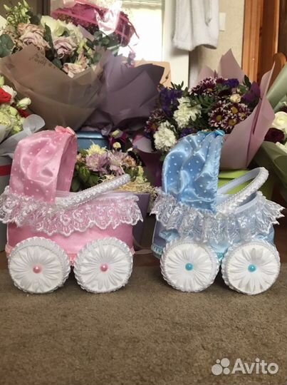 Колясочки на свадьбу (мальчик девочка)