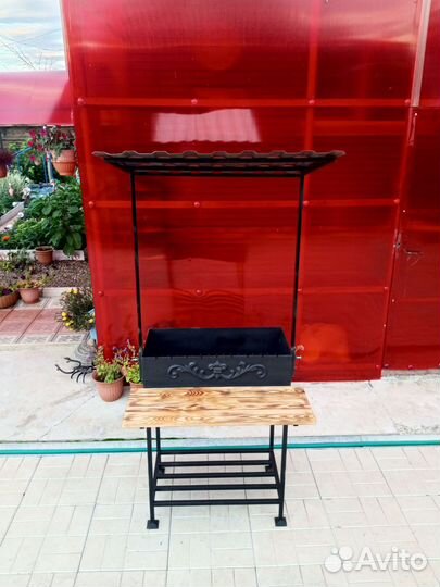 Мангал с крышей. Крыша регулируется