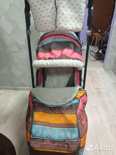 Коляска санки ника 7 3