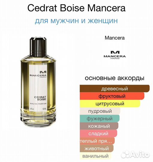 Mancera cedrat boise