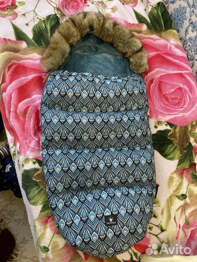 Конверт в коляску зимний