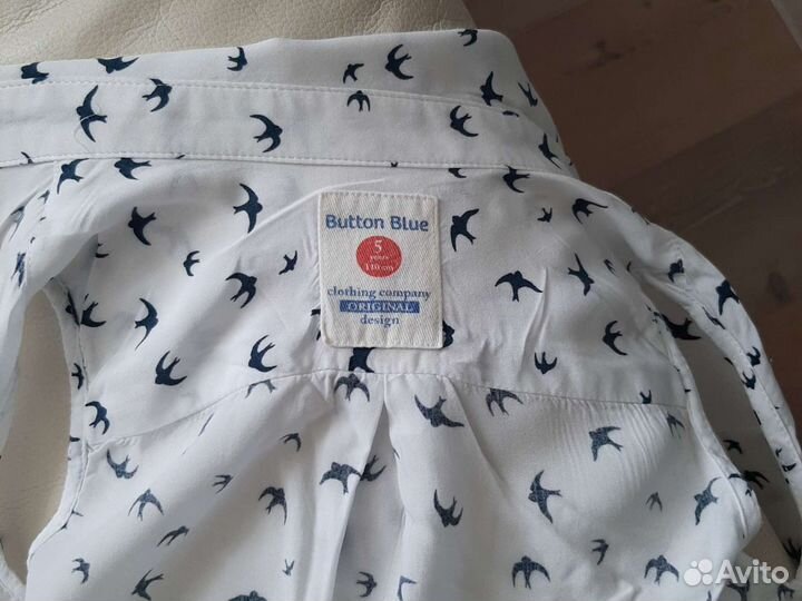 Блузка на девочку 4 года 106-110 BUttOn Biue