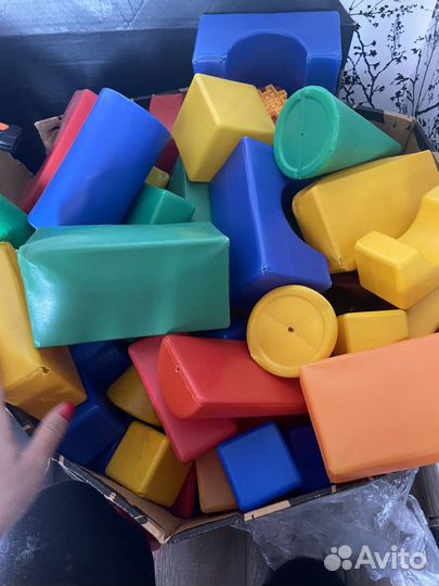 Кубики пластмассовые