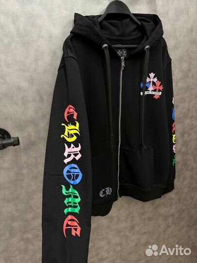 Chrome Hearts zip hoodie как у Кости