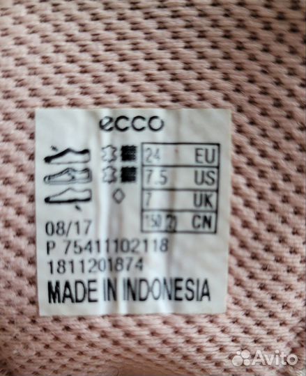 Ботинки ecco 24 размер