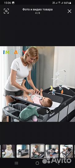 Детская кроватка с матрасом