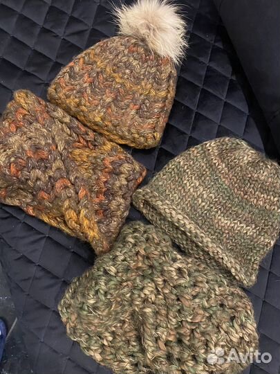 Шапка и снуд вязаные