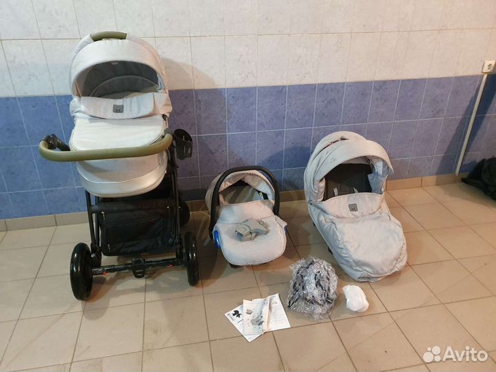 Коляска camarelo zeo 3 в 1