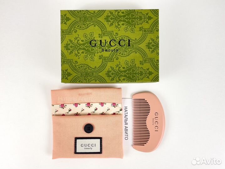 Расческа гребень Gucci для волос деревянная