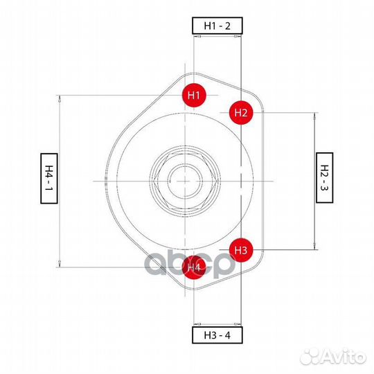 Шаровая опора, верхняя SB2081, SB2811 (Старые C