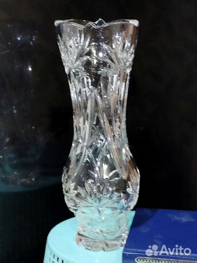 Ваза хрустальная высокая СССР