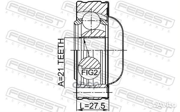 Шрус карданного вала 21X74 0711JB420SHA Febest
