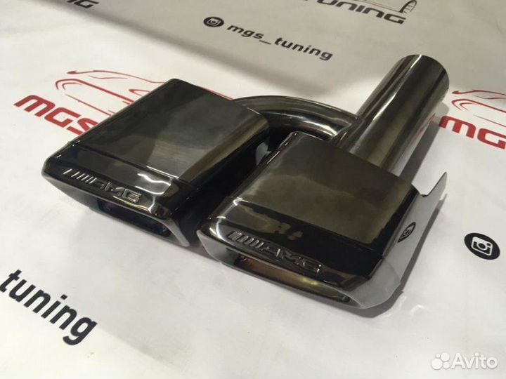 Обвес С63 AMG W204 с темными насадками