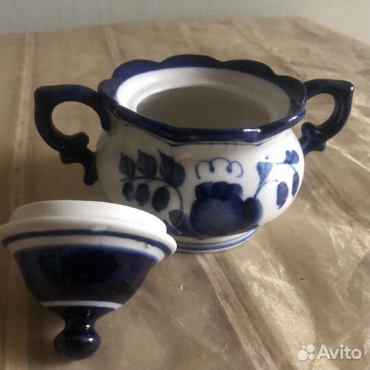 Сахарница гжель Олимпиада -1980г