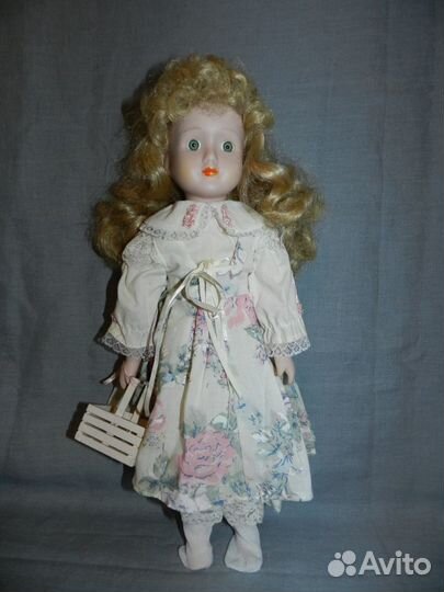Винтажная фарфоровая кукла Германия 41 см