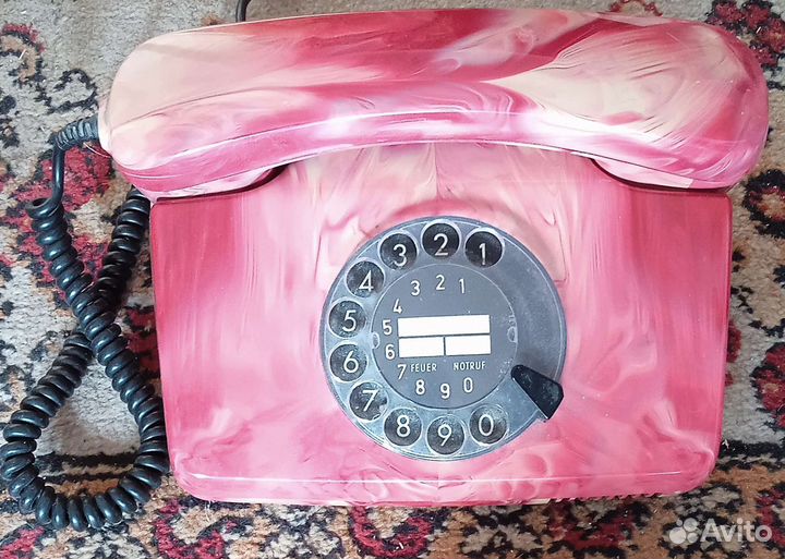 Телефон дисковый. vef(Вэф).цвет.