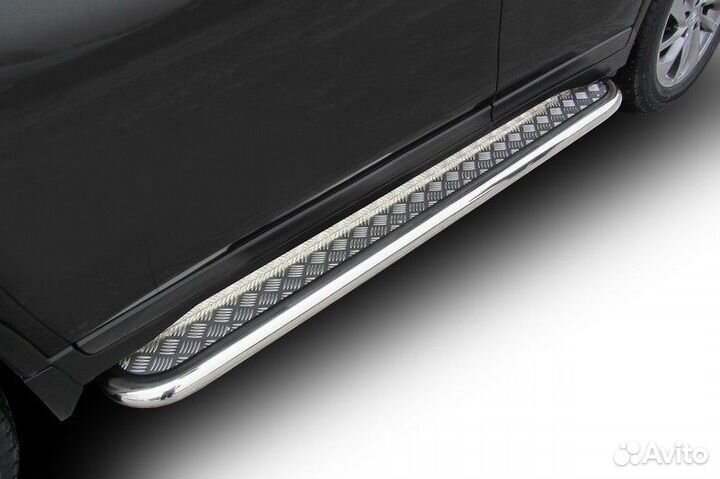 Защита порогов Nissan X-trail (2015)