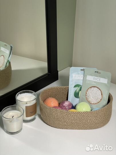 Корзина для хранения из джута