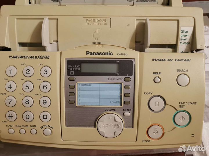 Факс Panasonic KX-FP362BX