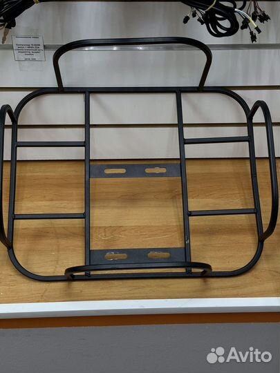 Багажник с бортом на электровелосипед