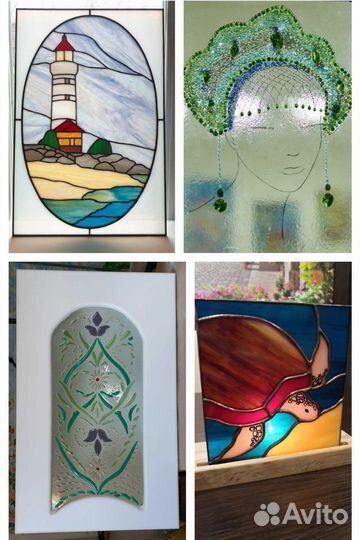 Витражи цветные