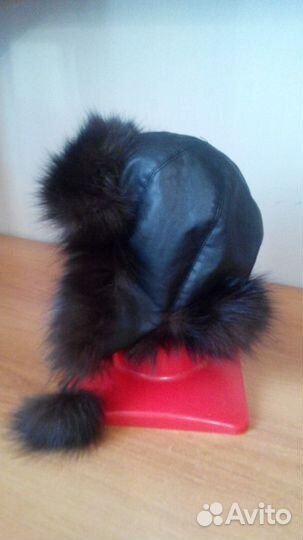 Продам шапку кожа + мех