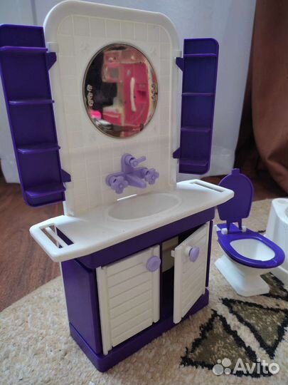 Игрушка ванная комната Барби