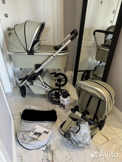 Коляска 2 в 1 moon style большой комплект (торг)