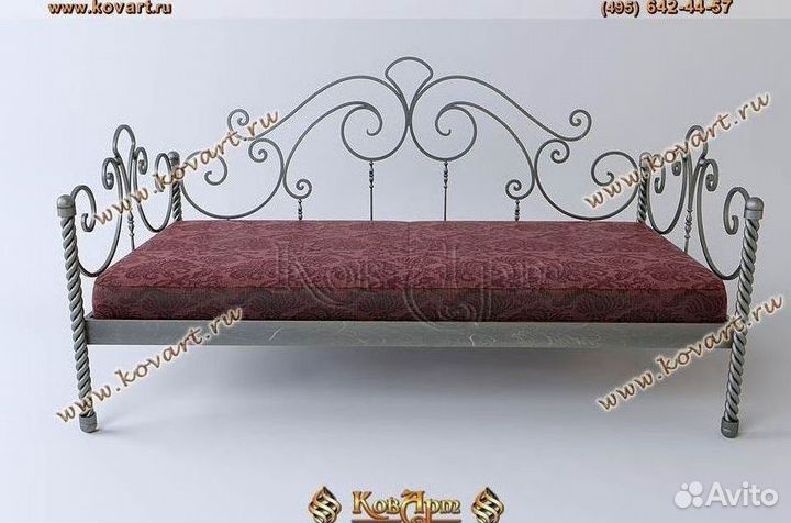 Диваны кованые. Кованая кровать диван. арт: J143