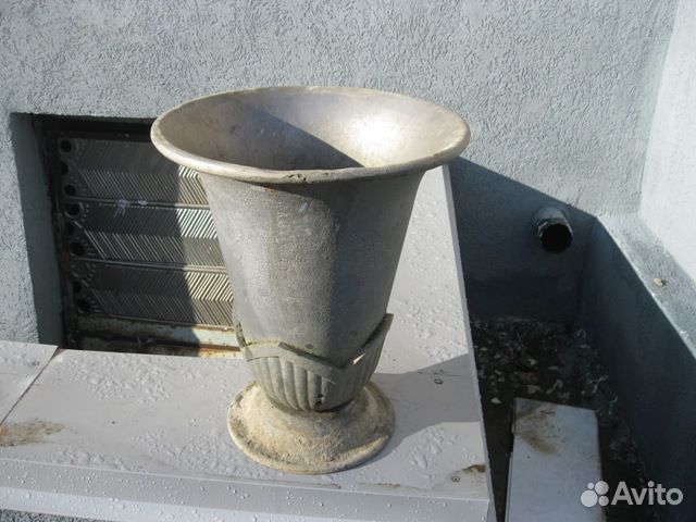 Советский быт. Мусорка, урна уличная. Дюраль