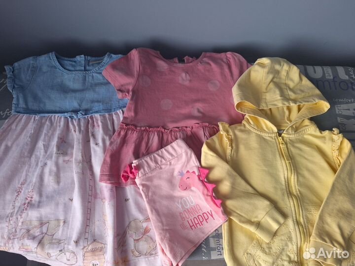 Вещи пакетом на девочку 86 92