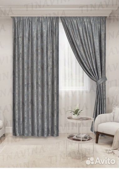 Новый комплект штор с подхватом