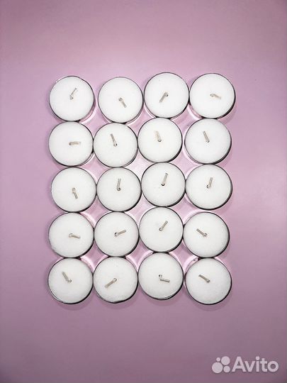 Свечи чайные плавающие 100 шт