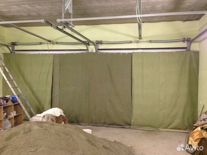 Брезентовая штора в гараж, автополог, палатка