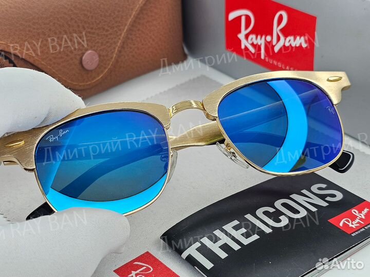 Очки Ray Ban 3507 Clubmaster Синее Стекло