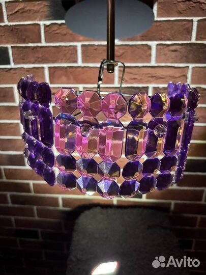 Люстра хрустальная винтаж антик потолочное