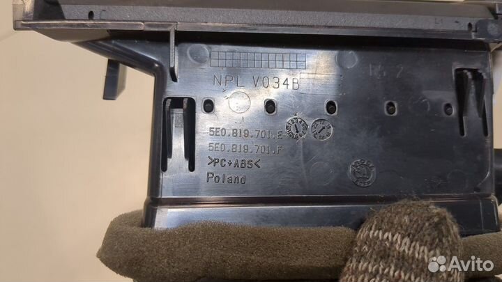 Дефлектор обдува салона Skoda Octavia (A7)