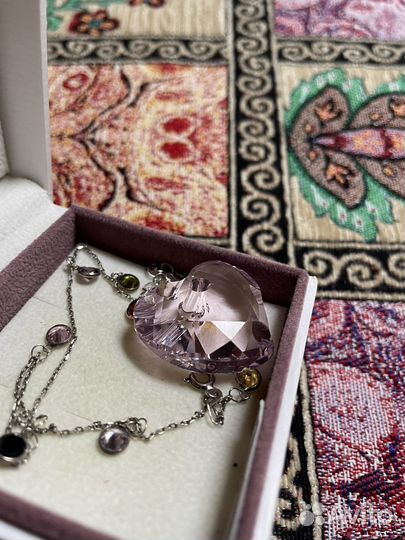 Swarovski кулон сердце