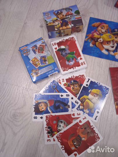 Пазлы, кубики, карты щенячий Патруль