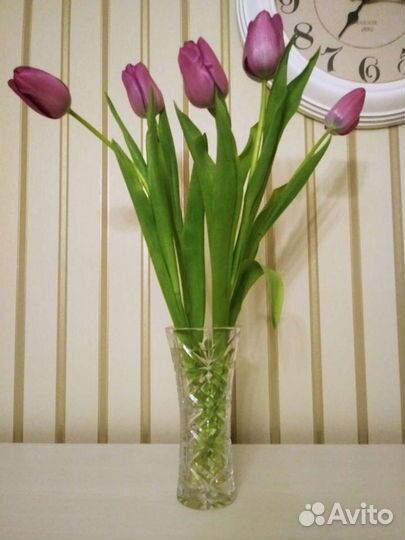 Хрустальная вазочка для цветов СССР