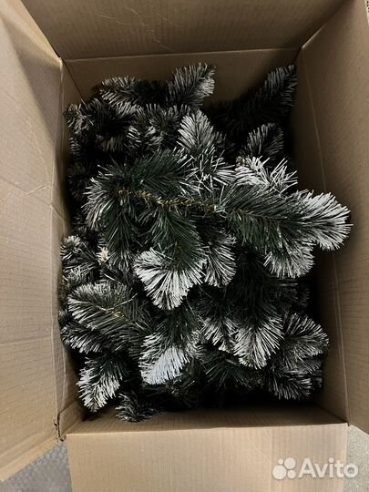 Гирлянда из искусственной елки снежная