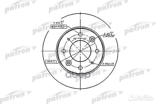 Диск тормозной передн KIA: carens I 00-02, clar