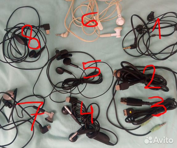 Кабели, провода, наушники, гарнитуры