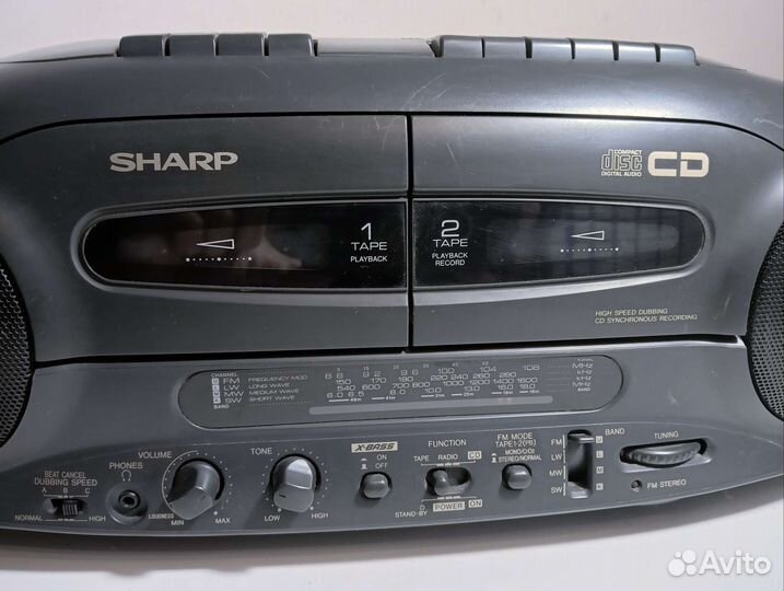Двуx кассетная магнитола Sharp WQ-CD 220L